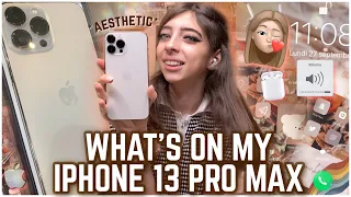 WHAT’S ON MY IPHONE 13 PRO MAX! || *aesthetic IOS15 Tuto*