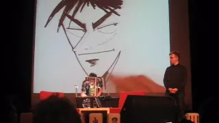 Nobuyuki Fukumoto draws Kaiji and Akagi, Desucon @ Lahti, Finland 12-13.2010 1/2