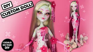 Custom Doll Repaint: 🌸 Springtime Amanita Nightshade 🌸 - Monster High Custom!!!