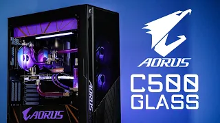 AORUS C500 GLASS CUSTOM WATER COOLED GAMING PC Z690 AORUS XTREME WATERFORCE RTX 3080 Ti i9 12900K