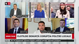 NEWS PASS CU CHIRIAC. CLOTILDE DENUNȚĂ CORUPȚIA POLIȚIEI LOCALE/SONDAJ: GEOANĂ AR CÂȘTIGA PRIMUL TUR