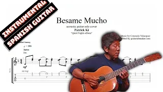 Besame Mucho TAB - instrumental acoustic guitar tabs (PDF + Guitar Pro)