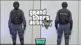 AVOIR LA TENUE DU SWAT (N.O.O.S.E.) EN 2 MINUTES SUR GTA 5 ONLINE | 1.50 | PS4 |