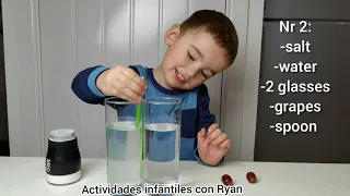 Easy science experiments for kids, density sink or float activities for toddlers. Experimentos niños