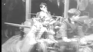 Princess Elizabeth visits a circus.  Archive film 95404