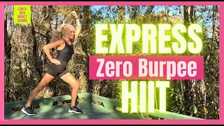 Express Zero Burpee HIIT | Intense Dance HIIT Workout