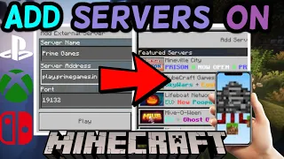 How To Join Any Bedrock Server From Ps4 & PS5! *Xbox & Switch Method Too*