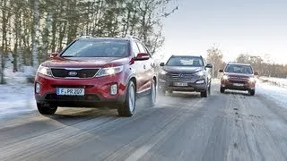 Kia Sorento, Hyundai Santa Fe, Mitsubishi Outlander - Asiaten im Voll-SUV