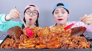 เผ็ดอาหารทะเลต้ม Mukbang DONA โดนาไทย