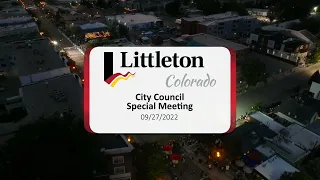 City Council Special Meeting & Study Session - 09/28/2022