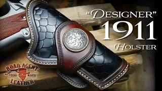 Making a Leather 1911 Holster ASMR Leathercraft