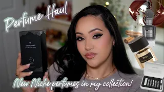 MINI NICHE PERFUME HAUL! GUESS THE NOTES WITH ME! 🤔 NEW PERFUMES IN MY COLLECTION |  AMY GLAM ✨