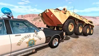 Crazy Police Chases #81 - BeamNG Drive Crashes