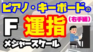 ピアノ・キーボードの運指 右手編 | Fメジャースケール | ギタリスト・DTMer 向け 鍵盤初心者講座 | 指またぎ 指くぐり 指づかい