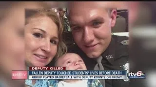 Fallen deputy  touched students' lives before death