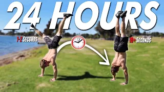 How I Learned To Handstand In 24 Hours... (Very Difficult)