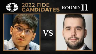 Alireza Firouzja vs Ian Nepomniachtchi | FIDE Candidates 2022 | Round 11