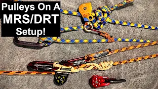 How To Use PULLEYS on an MRS/DRT Setups to AUTO-ADVANCE HITCHES & for SLACK TENDING w/ LANYARDS!