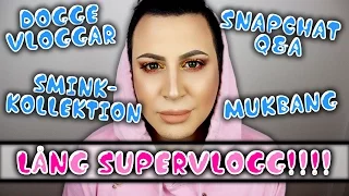 Vlogg + Mukbang + Q&A + Sminkkollektion