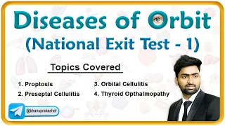 👁️ Ophthalmology || Diseases Of Orbit || National Exit Test – 1 👁️