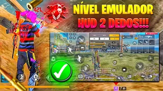 MELHOR HUD 2 DEDOS PARA FREE FIRE MOBILE NA ATUALIZAÇÃO+DICAS PARA DOMINAR🔥FÁCIL DE ACOSTUMAR RÁPIDO