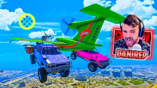 CARRERA COOPERATIVA! ESTOY VOLANDO CON UN COCHE!! - GTA 5 ONLINE