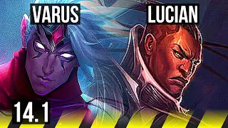 VARUS & Ashe vs LUCIAN & Thresh (ADC) | 9/0/3, Legendary | KR Master | 14.1