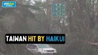 Typhoon Haikui leaves trail of destruction in Taiwan