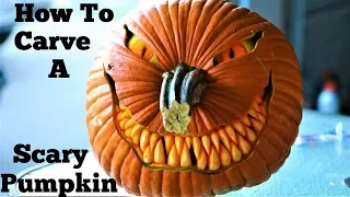 How to Carve a Simple yet Scary Pumpkin Face