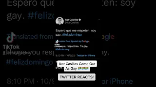 Twitter’s DISGUSTING REACTION to Iker Casillas being Gay 🤬🤬 #ikercasillas #realmadrid