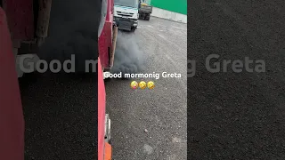 Good morning Greta 🤣👌 tatra 815 na v10 start up sound #gretathunberg #euro6 #hobbscz #tatra