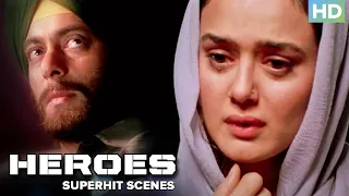 Heroes | Superhit Movie Scenes | Salman Khan, Sunny Deol & Preity Zinta | #IndependanceDaySpecial