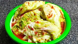 Kimchi from White Cabbage | So Simple and Delicious