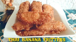 Crispy Thai Fried Bananas | Banana Fritters | KLUAY KAEK