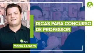 DICAS PARA CONCURSO DE PROFESSOR