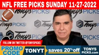 12 FREE NFL Picks and Predictions  Week 12 on NFL Betting Tips for Today, Sunday 11/27/2022