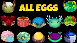 All eggs - Wublin Island - Fanmade ~ My Singing Monster