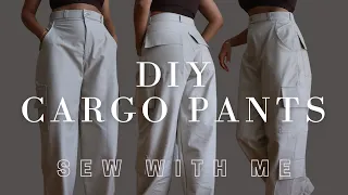 DIY CARGO PANTS // HOW TO SEW: Cargo Pants - Sewing Tutorial #diy #fashion #sewing
