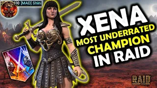 10 Fight Win Streak - Dominating Top Accounts With Xena In Live Arena - Raid Shadow Legends