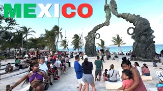 4K HDR PLAYA DEL CARMEN Mexico Walking Tour  🏖️ 5a avenida The Mexican Caribbean travel Walk 🇲🇽