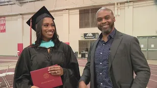Man wrongfully imprisoned for 27 years gets to see his daughter graduate