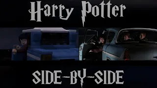 Гарри Поттер и тайная комната в Лего. Сцена из фильма. Harry Potter in Lego. Side by Side version