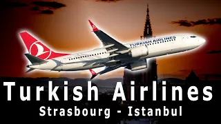 Turkish Airlines - Полет из Страсбурга в Стамбул на Boeing 737 MAX 8 | Flight Strasbourg - Istanbul