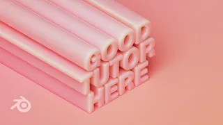 Blender 3.2 / Создание стилизованного текста с градиентом / How to make stylized text with gradient