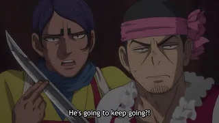 Golden Kamuy: Sugimoto performs in the circus