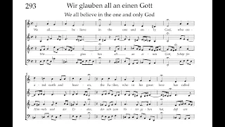 Bach Hymnbook 293:  Wir glauben all an einen Gott