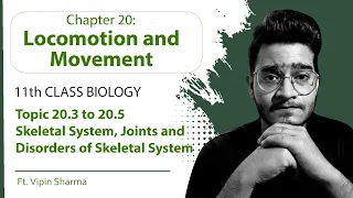 Topic 20.3 to 20.5: Skeletal System, Types of Joints & Disorders of Skeletal System |11th Physiology