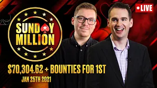 FINAL TABLE - Sunday Million - $1.5 MILLION Gtd 1/2 ♠️ Ft. Hartigan, Stapes & Walsh ♠️ PokerStars