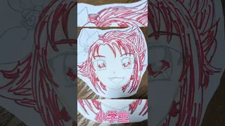 【保育園～高校生】イラスト成長①✨　(祝プリキュア20周年！)