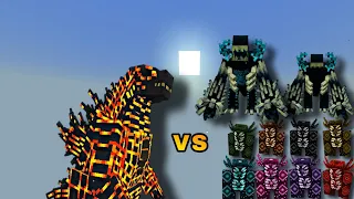 Thurmonuclear Godzilla vs Warden Plus (Updated) - Mob Battle